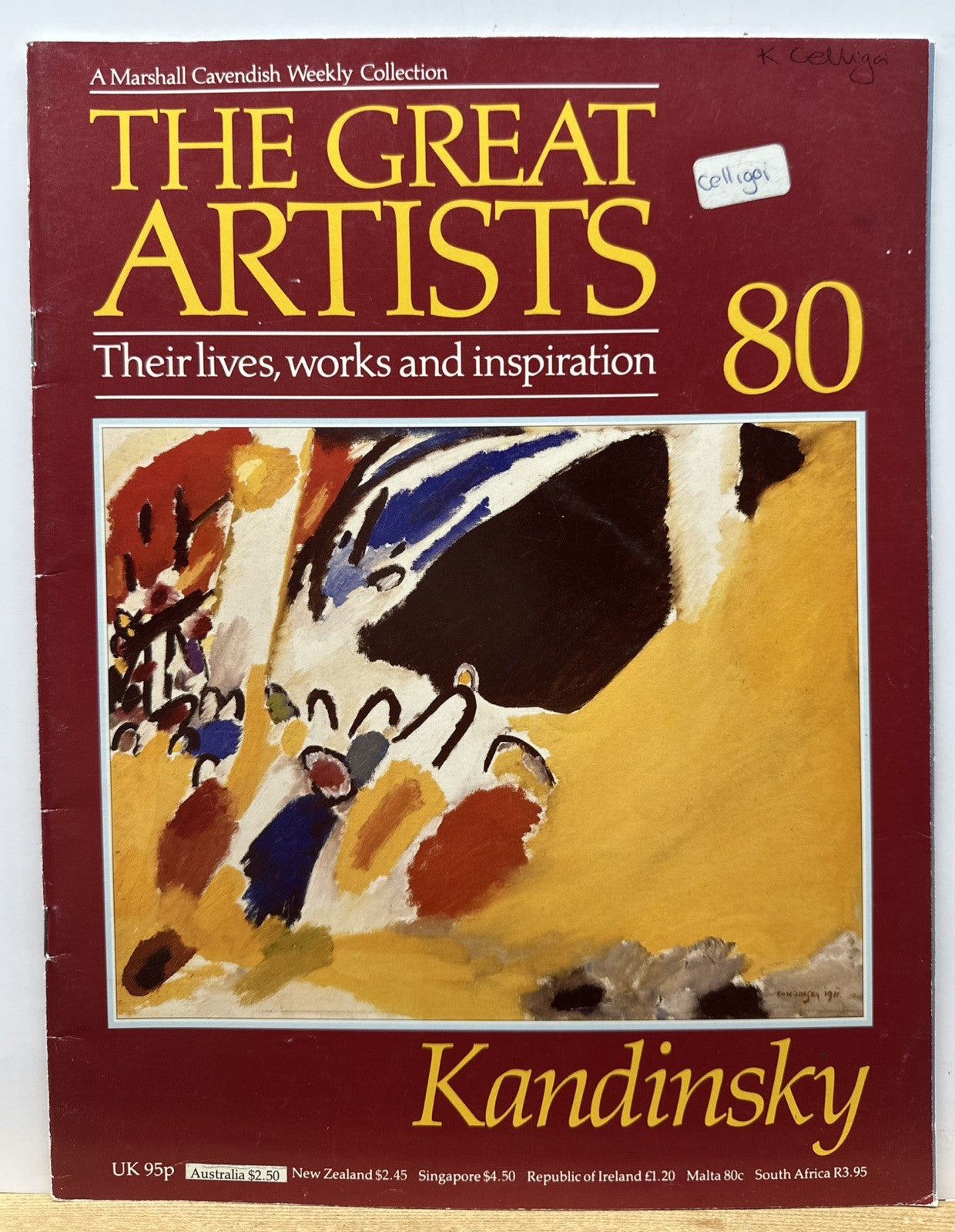 The Great Artists No.80 Kandinsky Magazine In Good Condition