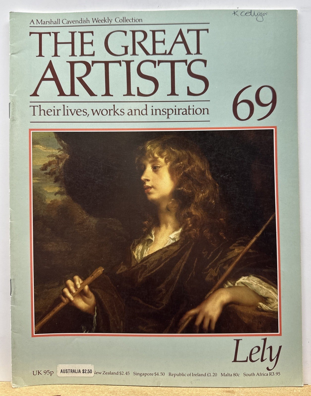The Great Artists No.69 Lely Magazine In Good Condition