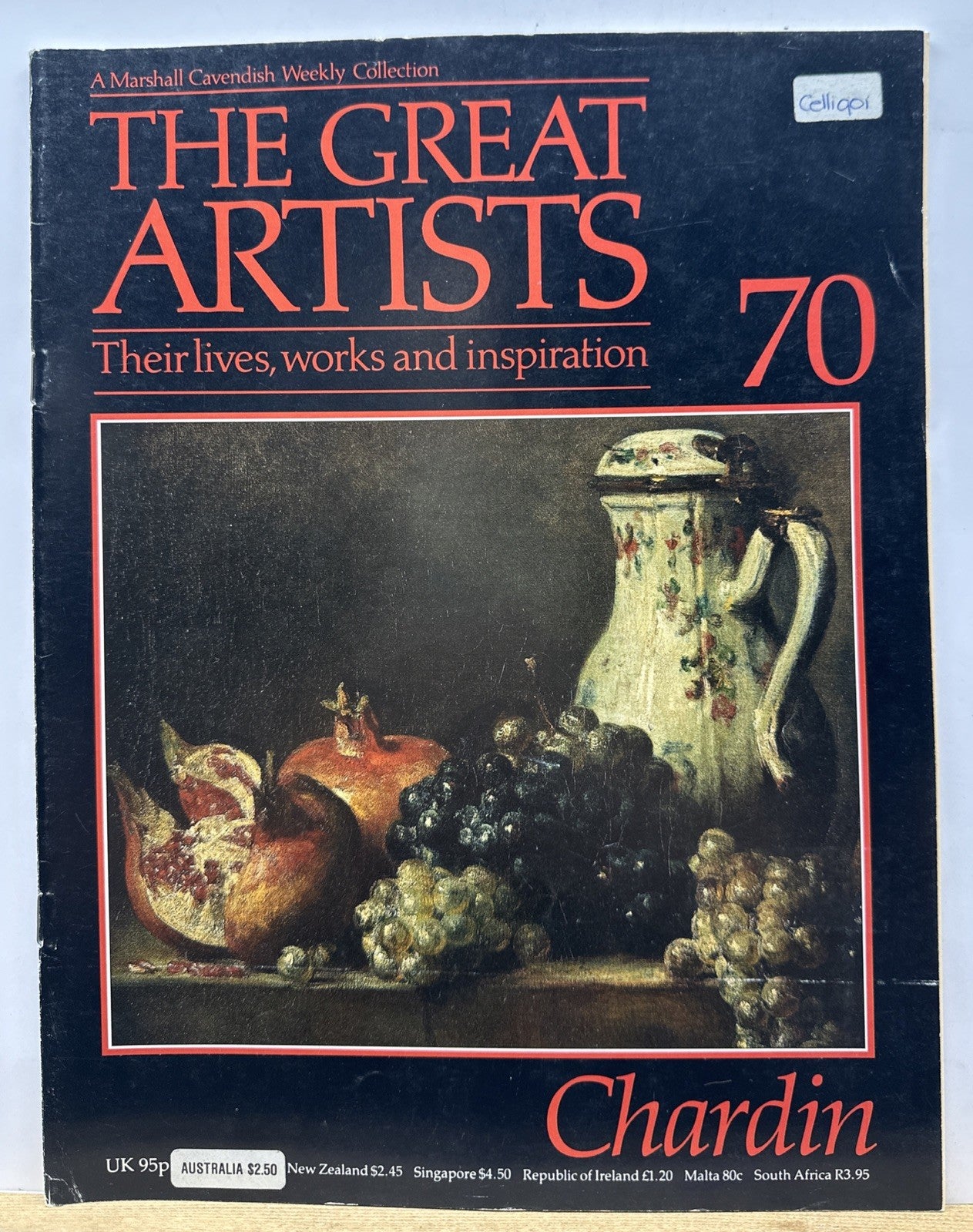 The Great Artists No.70 Chardin Magazine In Good Condition