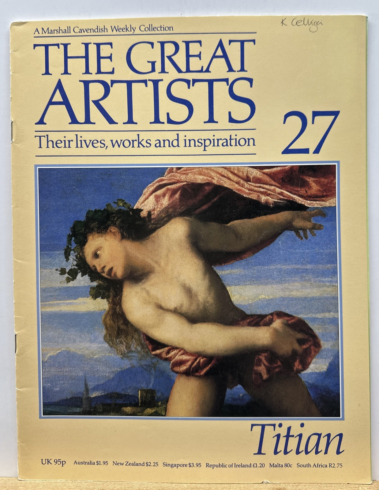 The Great Artists No.27 Titian Magazine In Good Condition