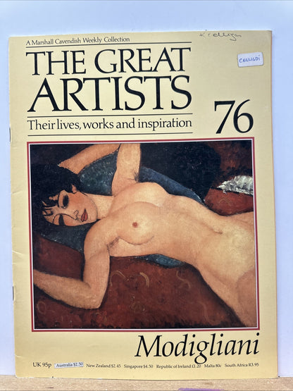 The Great Artists No.76 Modigliani Magazine In Good Condition