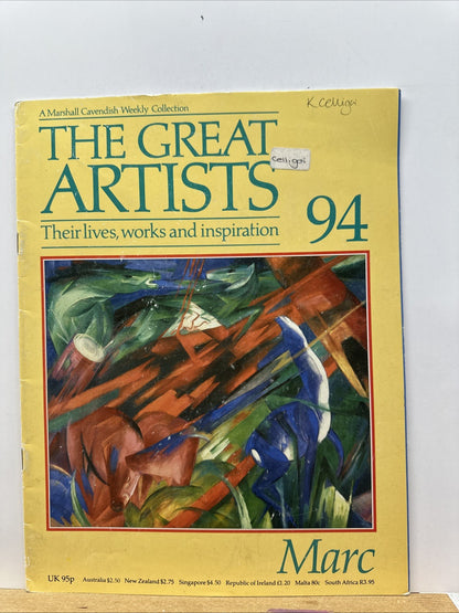 The Great Artists No.94 Marc Magazine In Good Condition