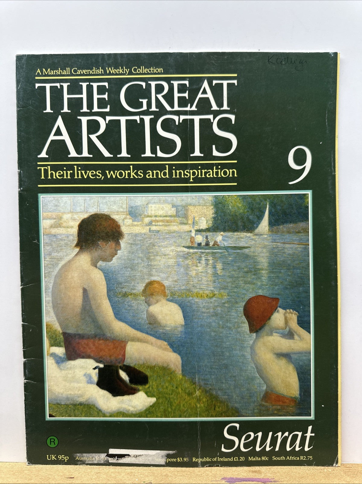 The Great Artists No.9 Seurat Magazine In Good Condition