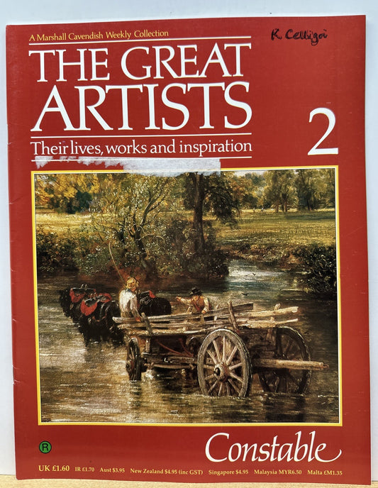 The Great Artists No.2 Constable Magazine In Good Condition