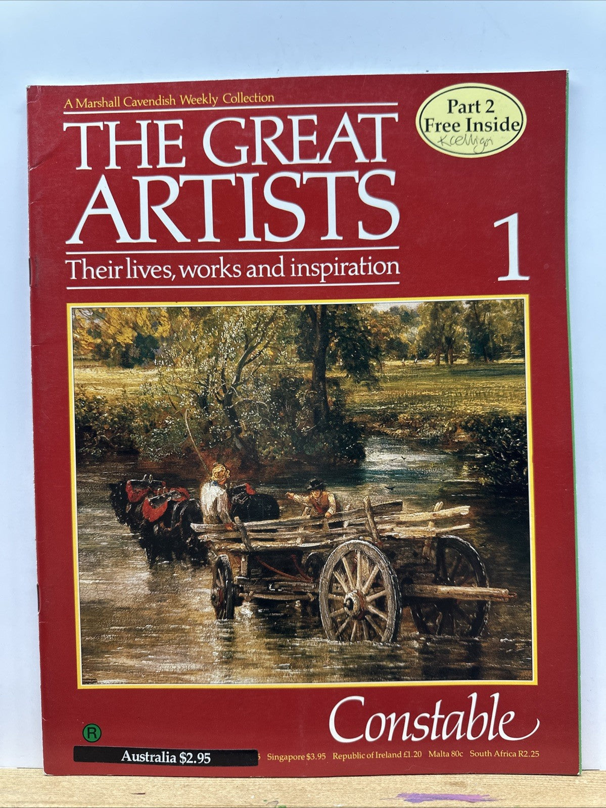 The Great Artists No.1 Constable Magazine In Good Condition