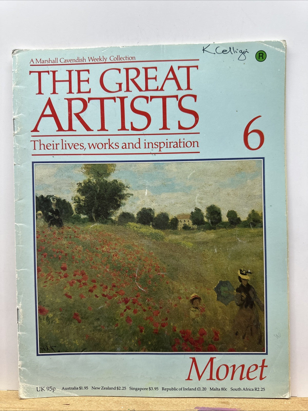 The Great Artists No.6 Monet Magazine In Good Condition