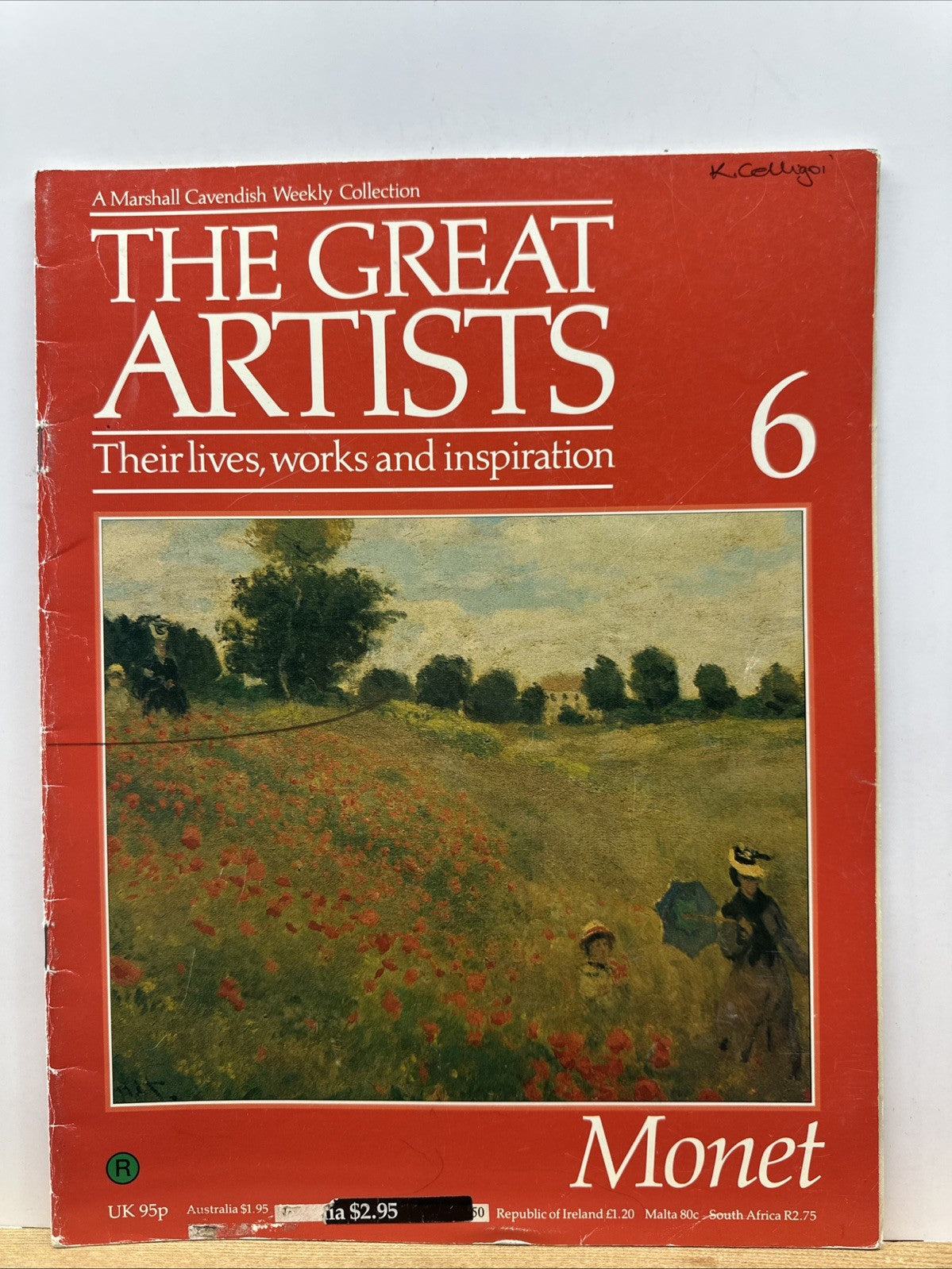 The Great Artists No.6 Monet Magazine In Good Condition
