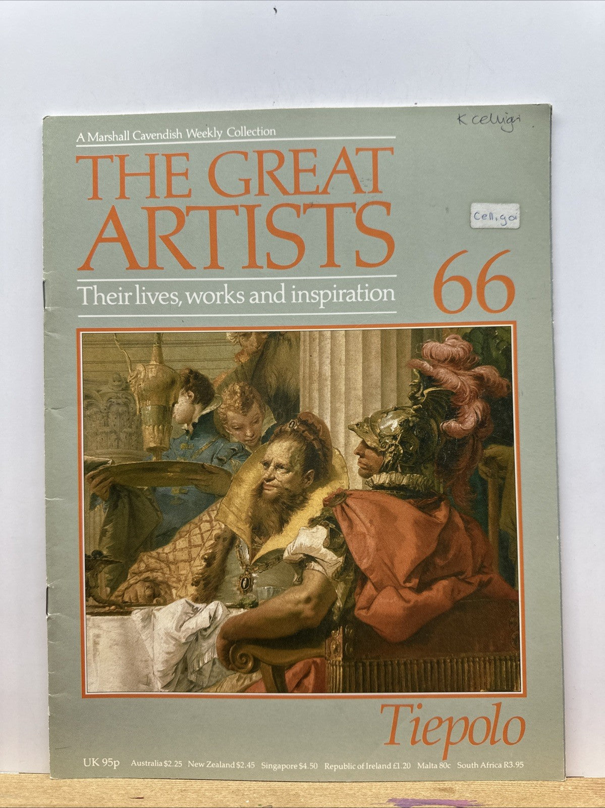 The Great Artists No.66 Tiepolo Magazine In Good Condition