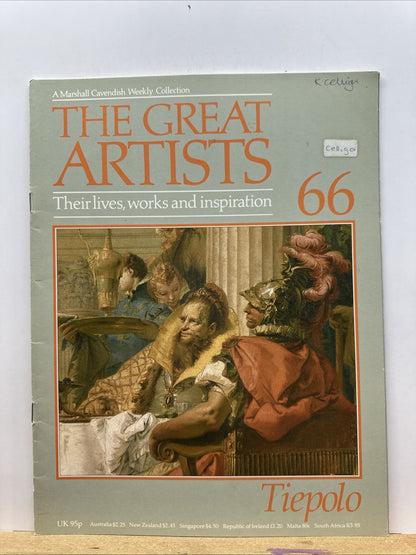 The Great Artists No.66 Tiepolo Magazine In Good Condition