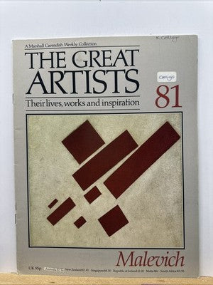 The Great Artists No.81 Malevich Magazine In Good Condition