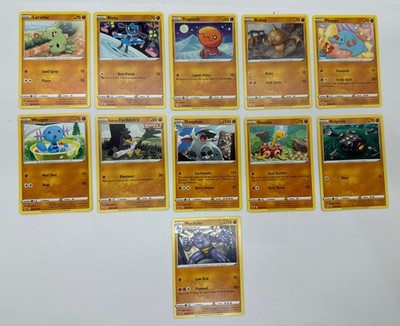 11 X Pokemon Fighting Trading Cards Collection Random Years & Series GC 8778-98