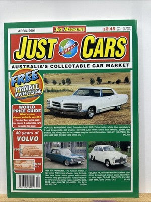 Just World Cars April 2001 Issue 62 Magazine In Good Condition