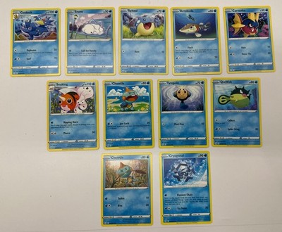 11 X Pokemon Water Trading Cards Collection Random Years & Series GC 8778-66