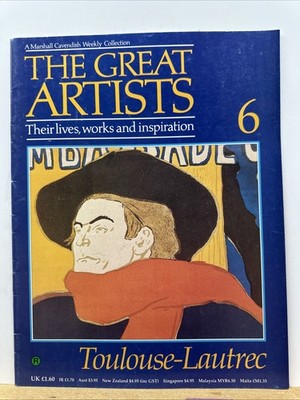 The Great Artists No.6 Toulouse-Lautrec Magazine In Good Condition