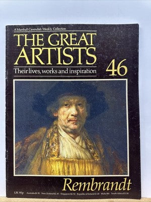 The Great Artists No.46 Rembrandt Magazine In Good Condition