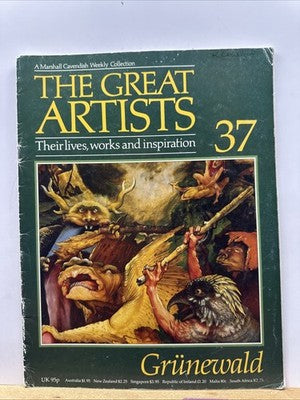 The Great Artists No.37 Grunewald Magazine In OK Condition