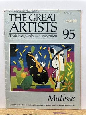 The Great Artists No.95 Matisse Magazine In Good Condition