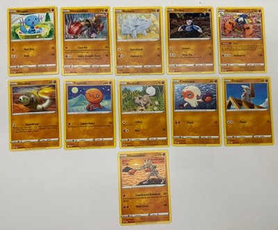 11 X Pokemon Fighting Trading Cards Collection Random Years & Series GC 8778-104
