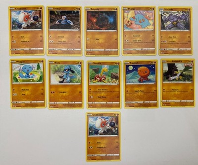 11 X Pokemon Fighting Trading Cards Collection Random Years & Series GC 8778-92