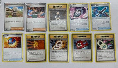 10 X Pokemon Training Trading Cards Collection Random Years & Series GC 8778-56