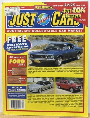 Just World Cars December 2000 Issue 58 Magazine In Good Condition