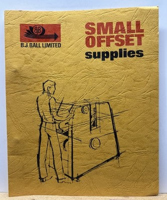 B.J.Ball Limited Small Offset Supplies Vintage Book In Good Condition