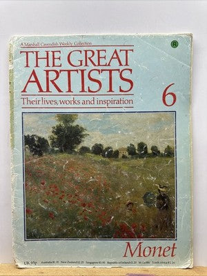 The Great Artists No.6 Monet Magazine In OK Condition