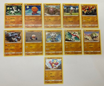 11 X Pokemon Fighting Trading Cards Collection Random Years & Series GC 8778-99