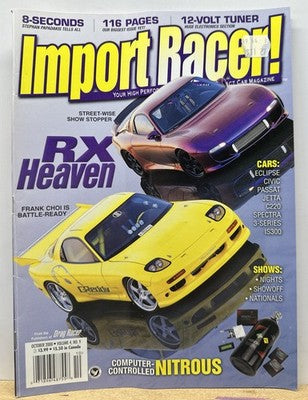 Import Racer! October 2000 Volume 4 No.9 Magazine In Good Condition