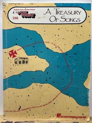A Treasury Of Songs : Ezplay Today For ORgans, Pianos & Keyboard Book In OK Cond