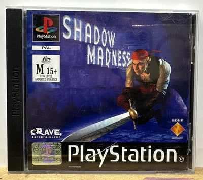 Shadow Madness Play Station 1 / PS1 Complete In OK Condition Damage to Case10181