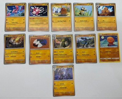 11 X Pokemon Fighting Trading Cards Collection Random Years & Series GC 8778-96