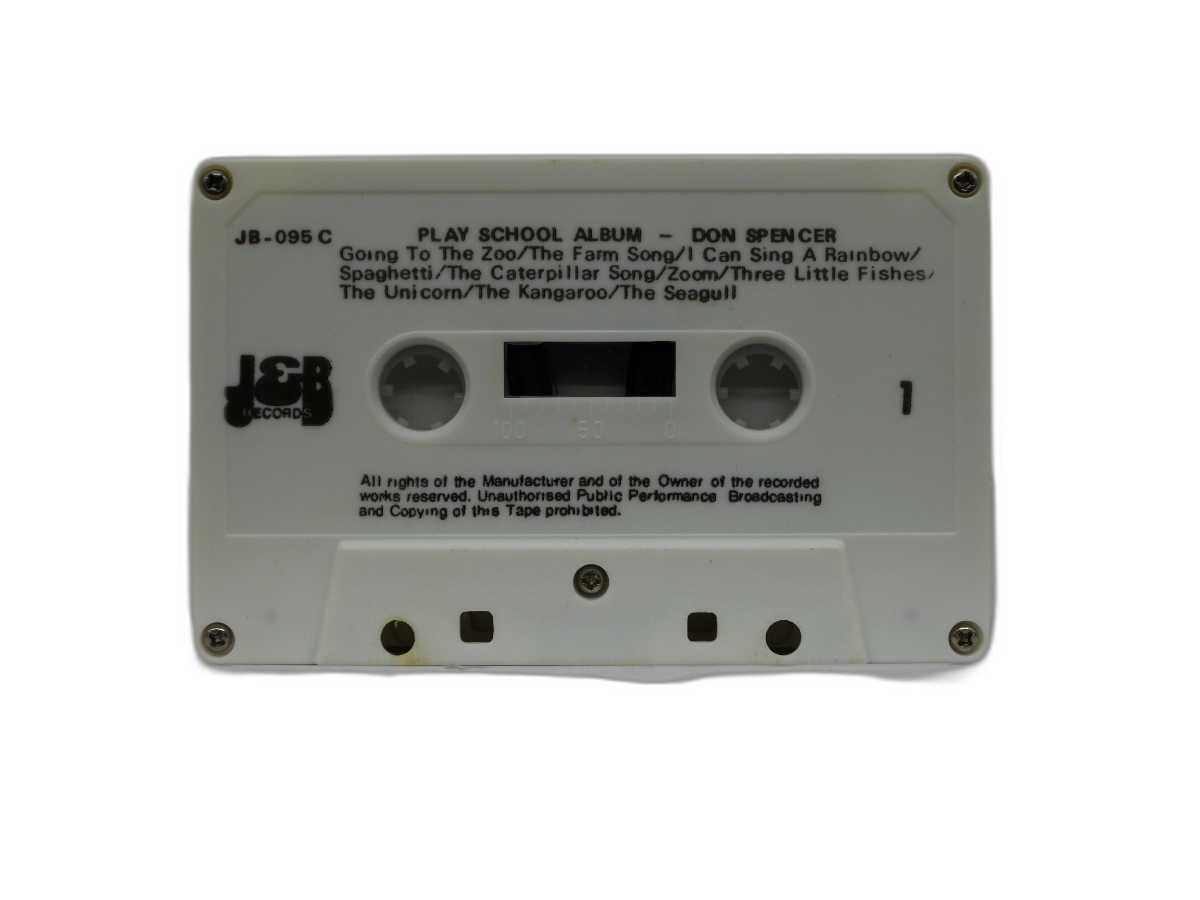 Don Spencer Play School Children's Music Cassette Tape J&b Records