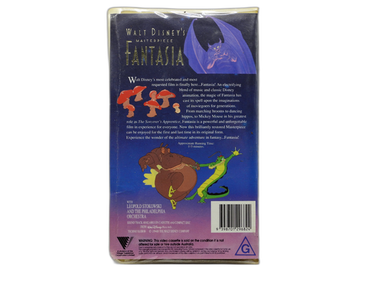 Walt Disney Fantasia Vhs Tape