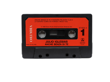 Julio Iglesias Anche Senza Di Te Cassette Tape Columbia