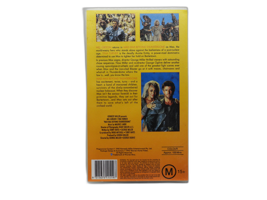 Mad Max Beyond Thunderdome Vhs Tape Mel Gibson Warner Bros