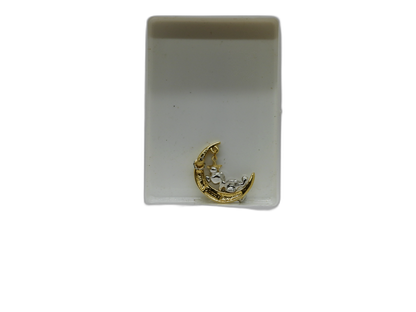 Mickey Mouse Crescent Moon Brooch Pin