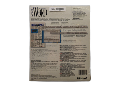Microsoft Word Version 5 Macintosh Software