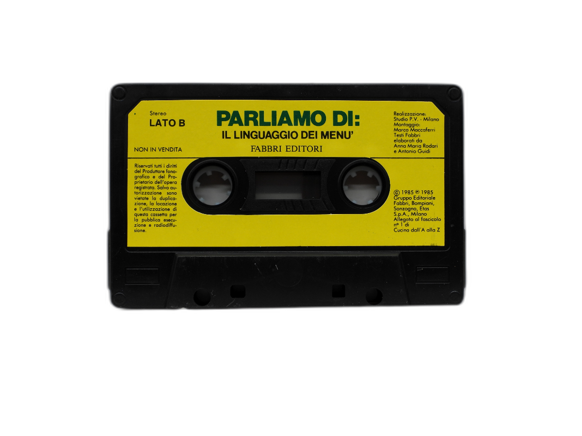 Parliamo Di Il Linguaggio Dei Menu' Italian Audio Cassette Fabbri Editori