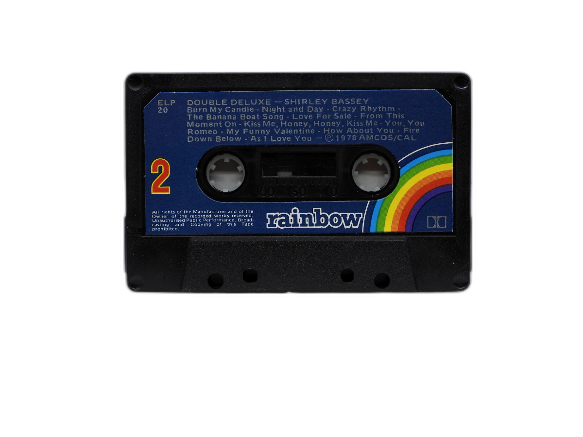 Shirley Bassey Double Deluxe Music Cassette Rainbow