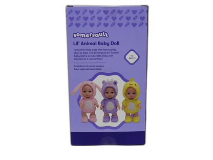 Somersault Lil' Animal Baby Doll Plush Toy