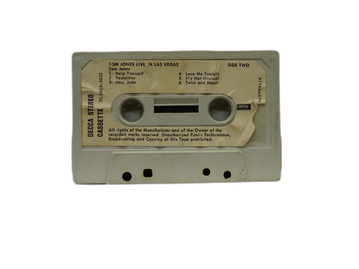 Tom Jones Live in Las Vegas Cassette Tape Decca