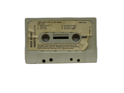 Tom Jones Live in Las Vegas Cassette Tape Decca