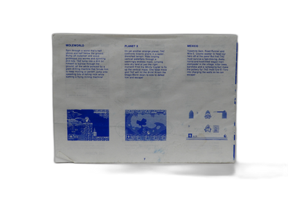 Taz in Escape From Mars Instruction Manual Mega Drive Sega