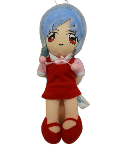Sega Plush Doll Blue Hair Red Dress 2001