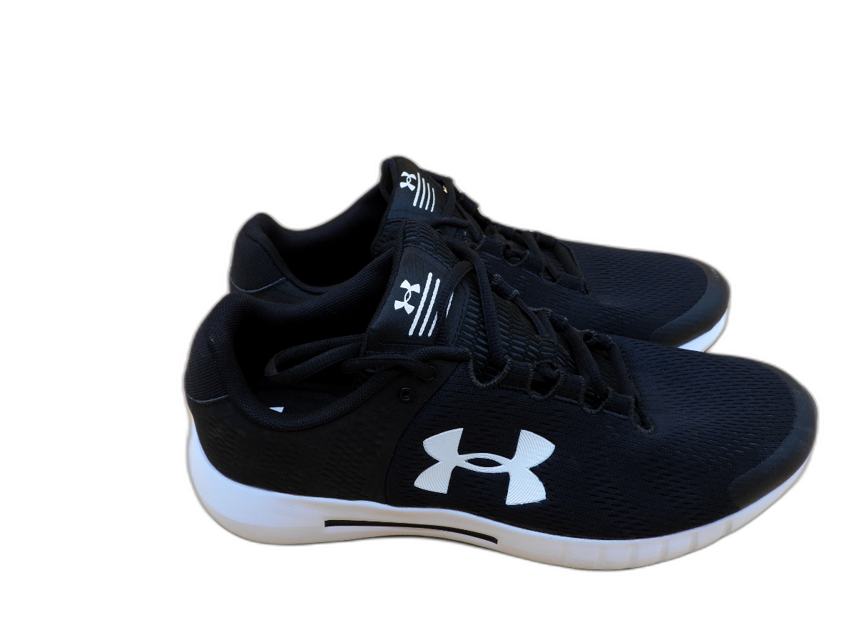 Under Armour Men's Black White Running Shoes