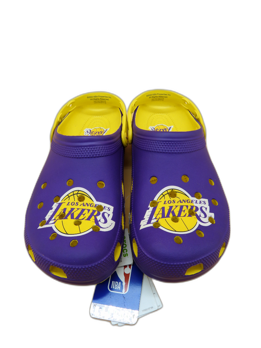 Los Angeles Lakers Crocs Clogs Purple Yellow