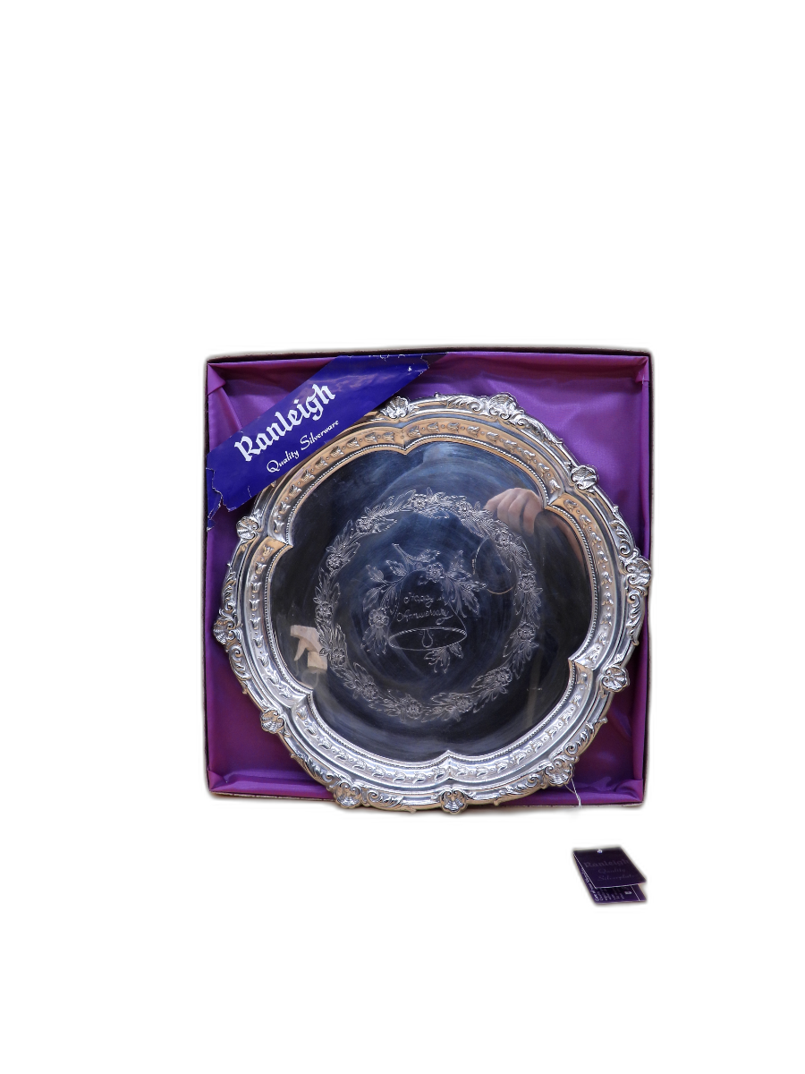 Ranleigh Silverware Happy Anniversary Decorative Plate