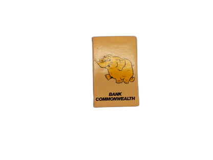 Bank Commonwealth Vintage Elephant Matchbook