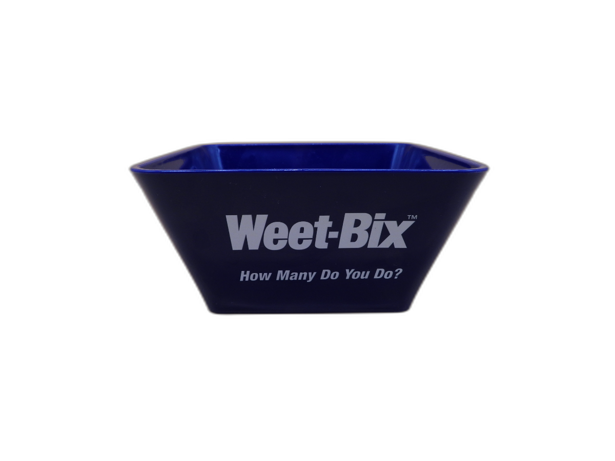 Weet Bix Blue Plastic Cereal Bowl